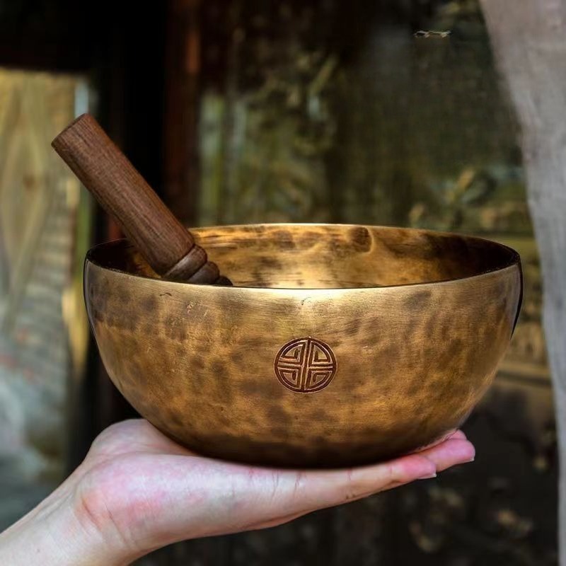 Musical Instrument Kit - Nepal Copper Full Moon Singing Bowl