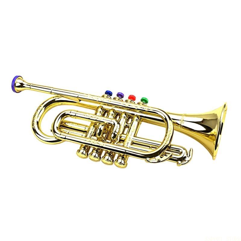Musical Instrument Trombone - U2JB Golden Music Educational Children Trumpet
