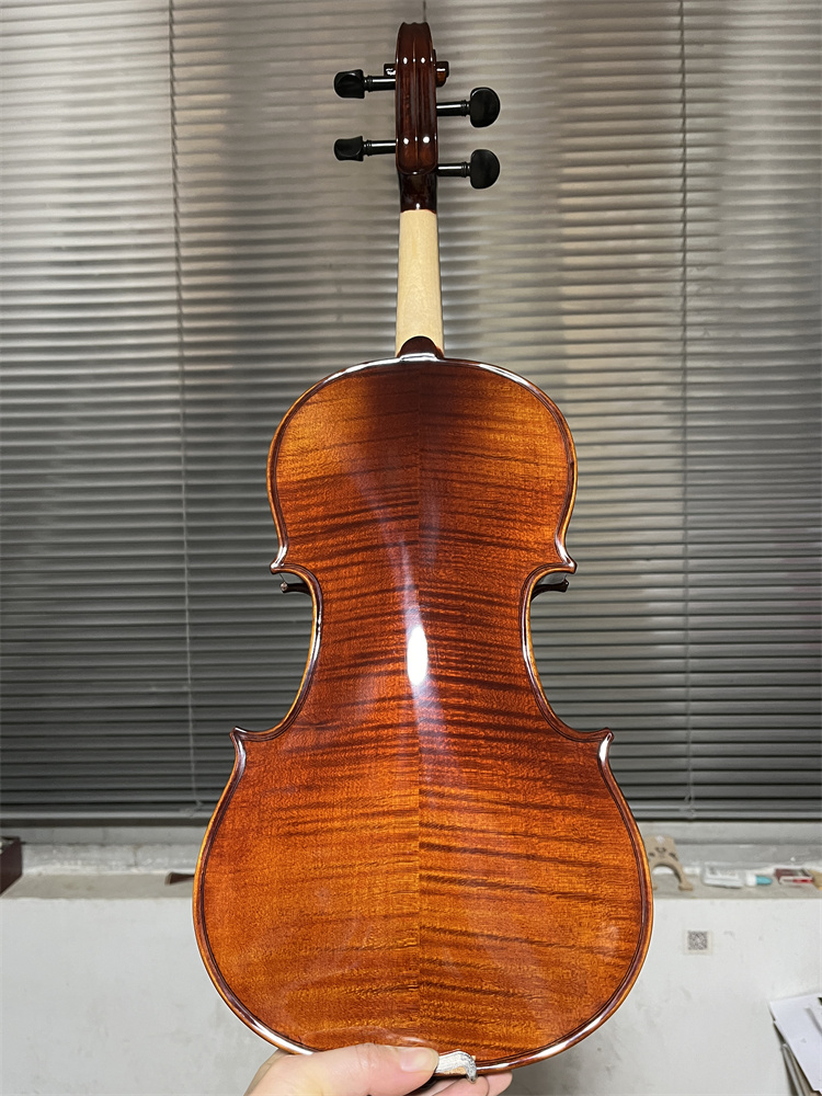 Musical Instrument Photo - Actual Photo Natural Flamed Wood Hand