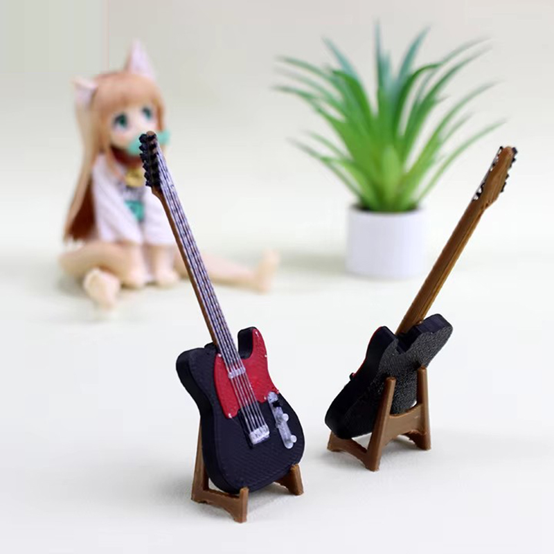 Musical Instrument Photo - 1:12 Electric Guitar Musical Instrument Model