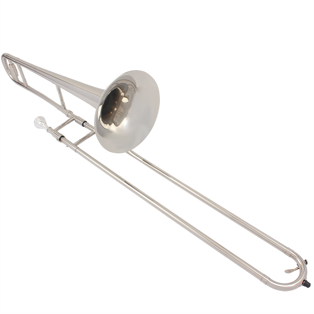 Musical Instrument Trombone - Beginner B‑flat Alto Trombone Silver Brass