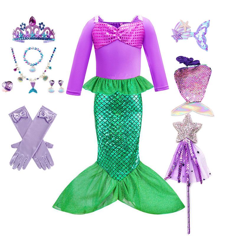 Musical Instrument Trombone - Three Quarter Sleeve Little Mermaid Costume