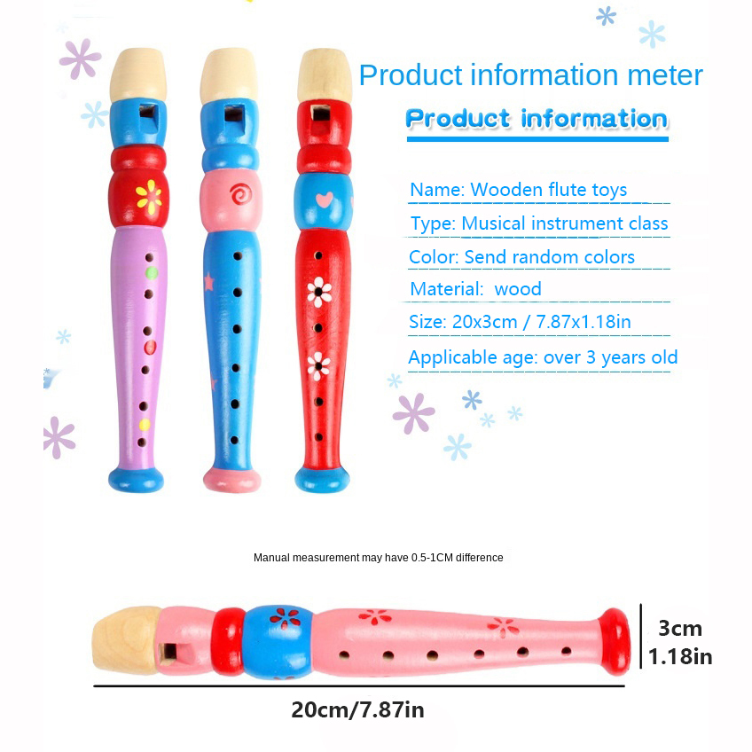 Hot Colorful Wooden Flute Musi - Musical Instrument Trombone 评论和价格