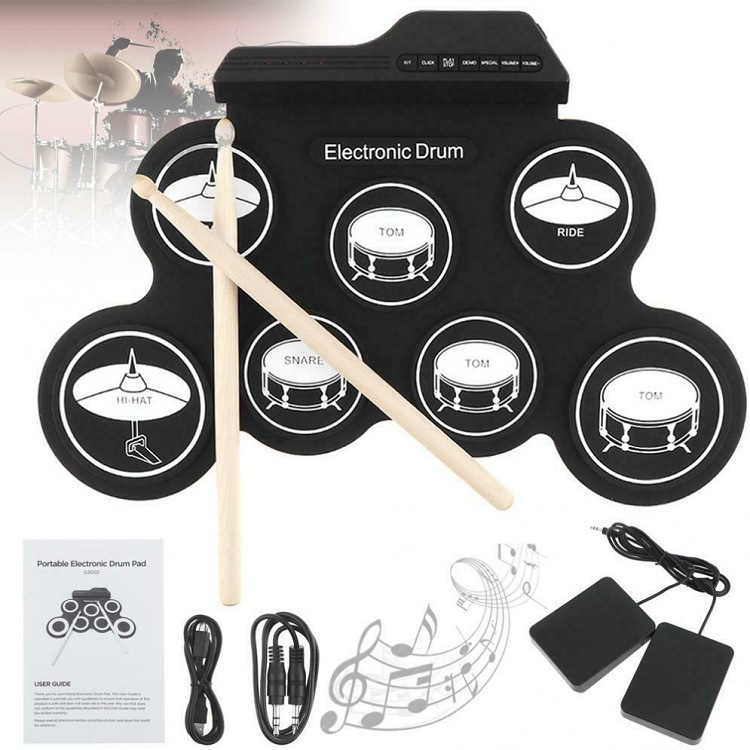 High Quality Silicon Drum Pad  - Musical Instrument Kit 评论和价格
