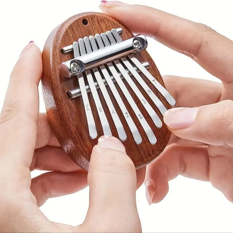 8 Key Mini Wooden Kalimba High - Musical Instrument Marimba 评论和价格