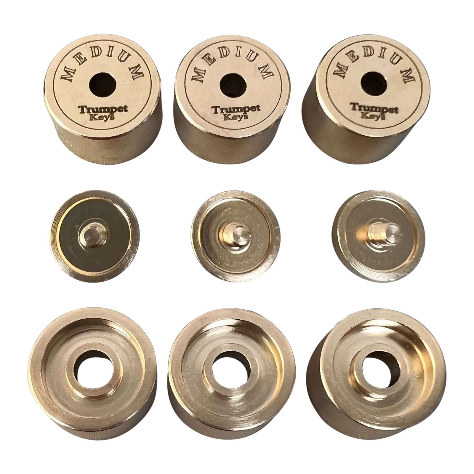 9Pcs Trumpets Valve Caps Wind  - Musical Instrument Horn 评论和价格