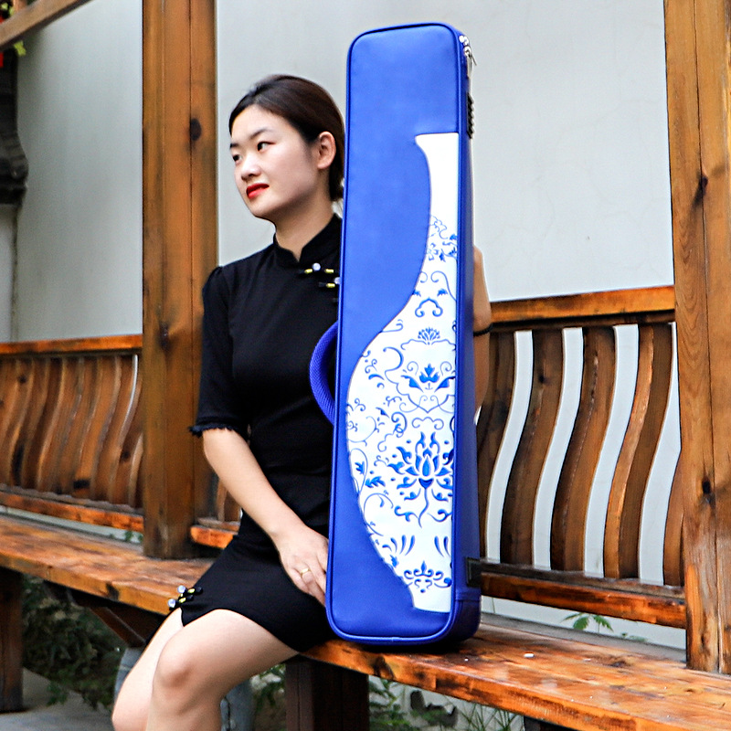 Erhu Bag, Blue and White Porce - Erhu Violin Chinese 评论和价格