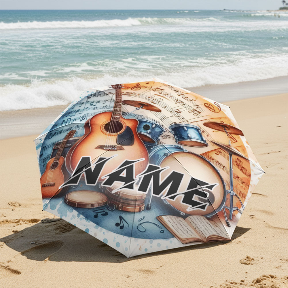 Custom Name umbrella,Musical I - Musical Instrument And Name 评论和价格