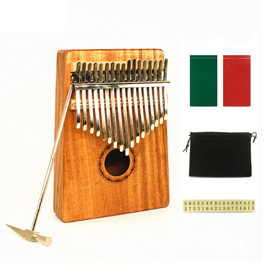 JDR 17 Key Finger Kalimba Maho - Musical Instrument Marimba 评论和价格