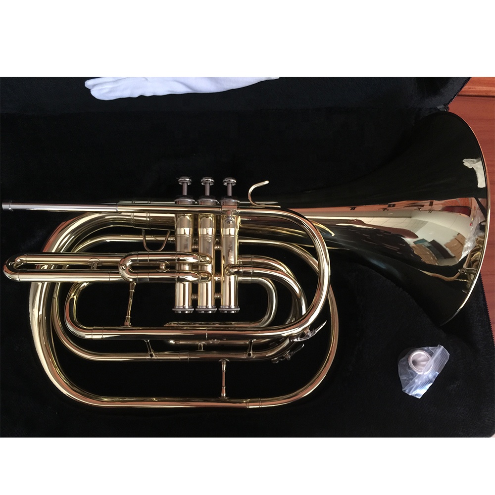 Bb Gold‑Lacquered Marching Fre - Musical Instrument Horn 评论和价格