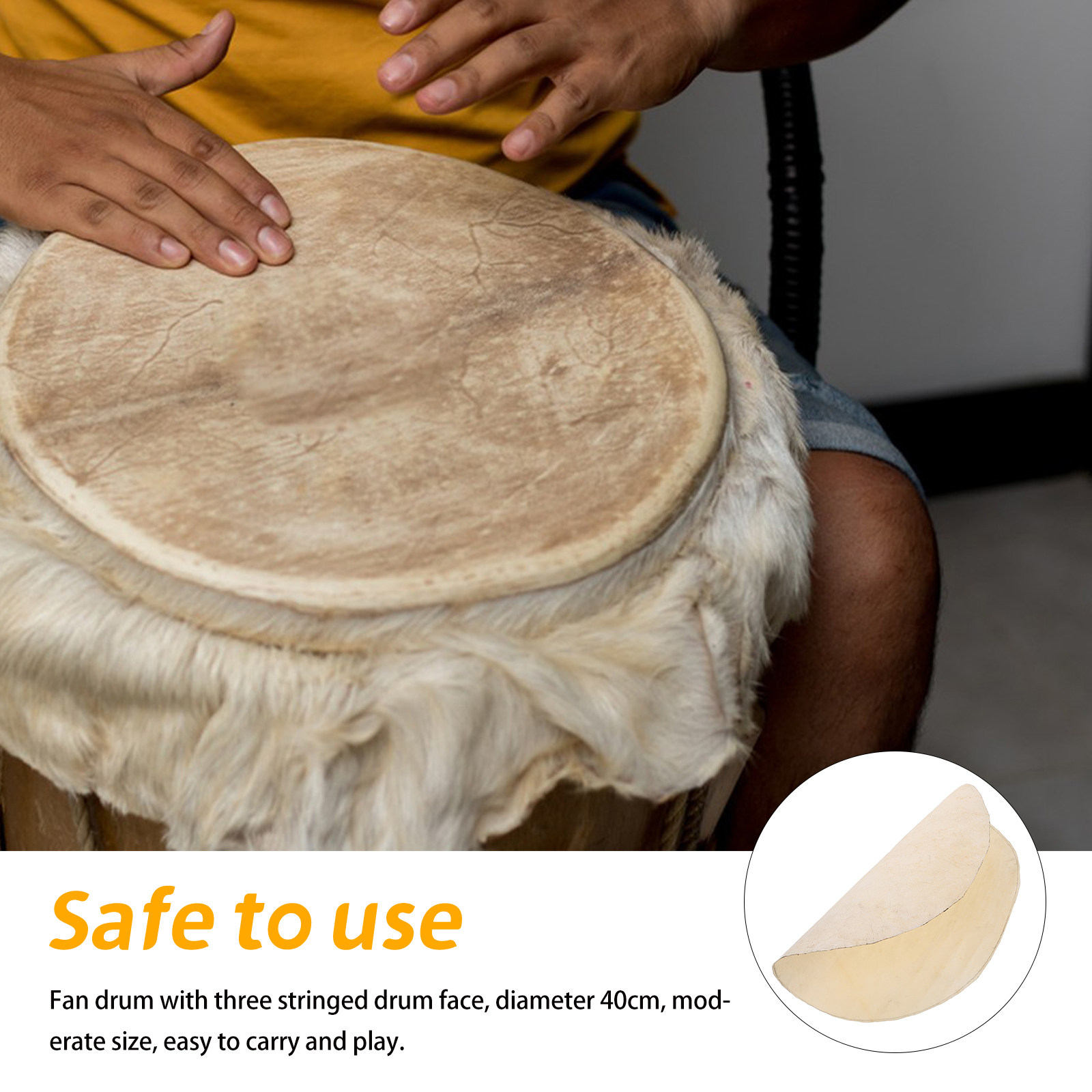 Goat Drum Skin Round African H - Djembe Hand Drum 评论和价格