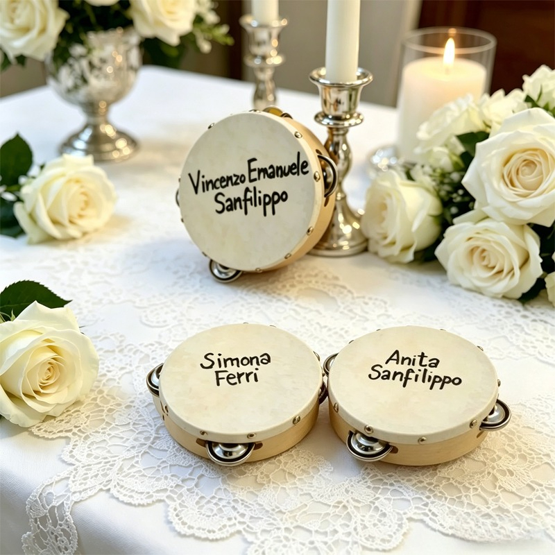 3/5PCS ﻿ Wedding Tambourine Dr - Musical Instrument And Name 评论和价格