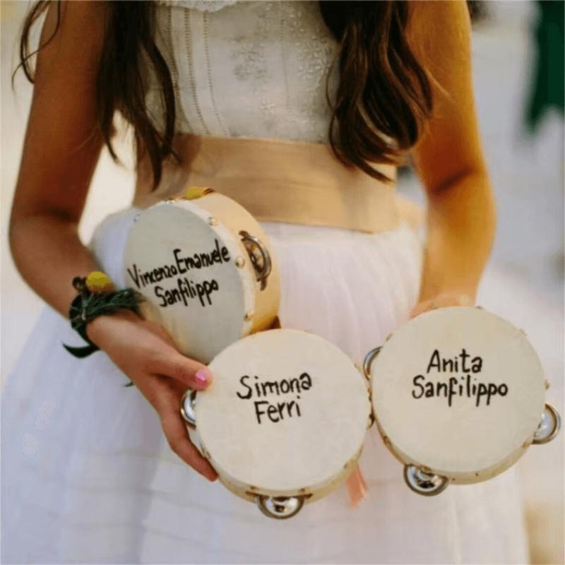 3/5PCS ﻿ Wedding Tambourine Dr - Musical Instrument And Name 评论和价格