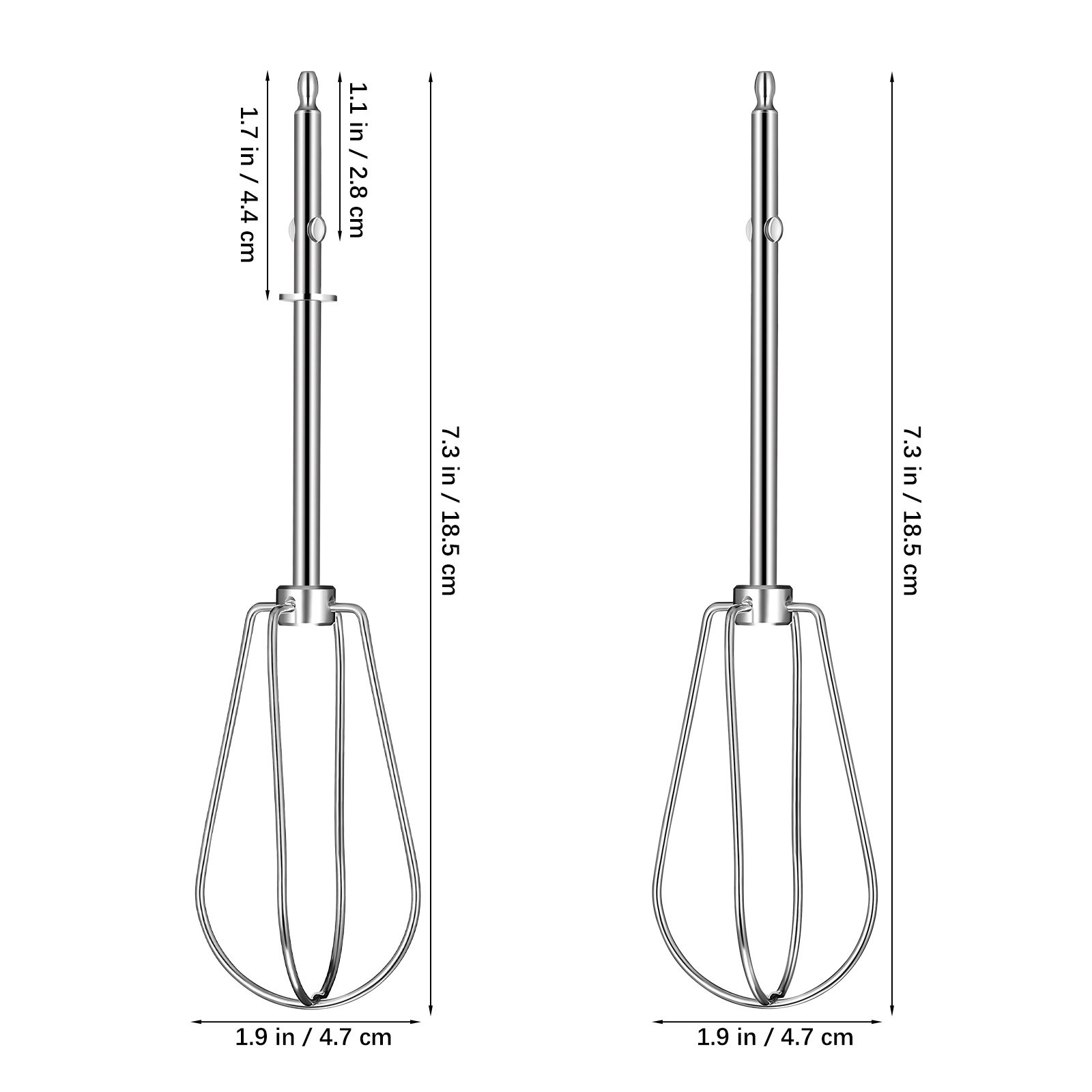 2 Pcs Whisk Electric Mixer Par - Djembe Hand Drum 评论和价格