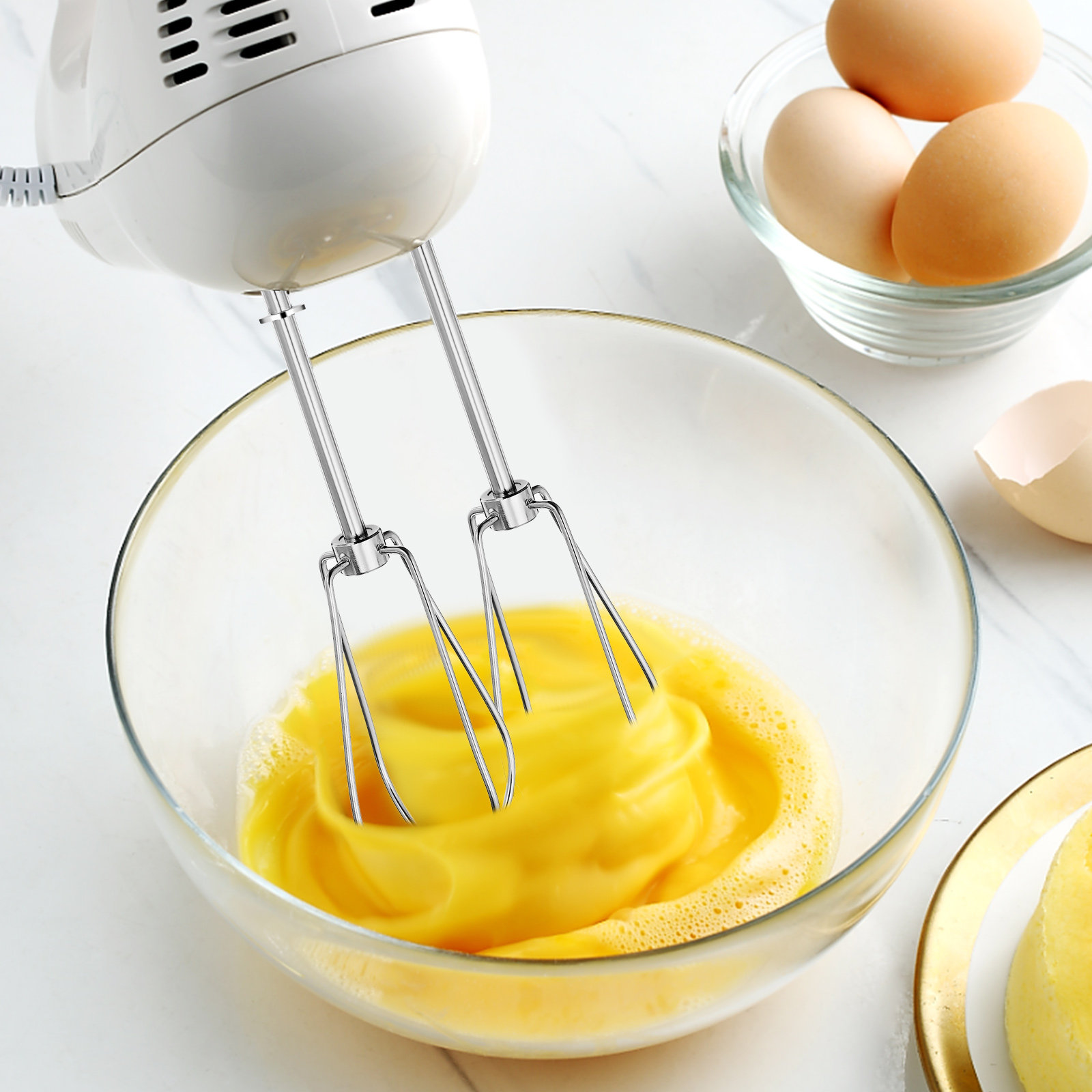 2 Pcs Whisk Electric Mixer Par - Djembe Hand Drum 评论和价格