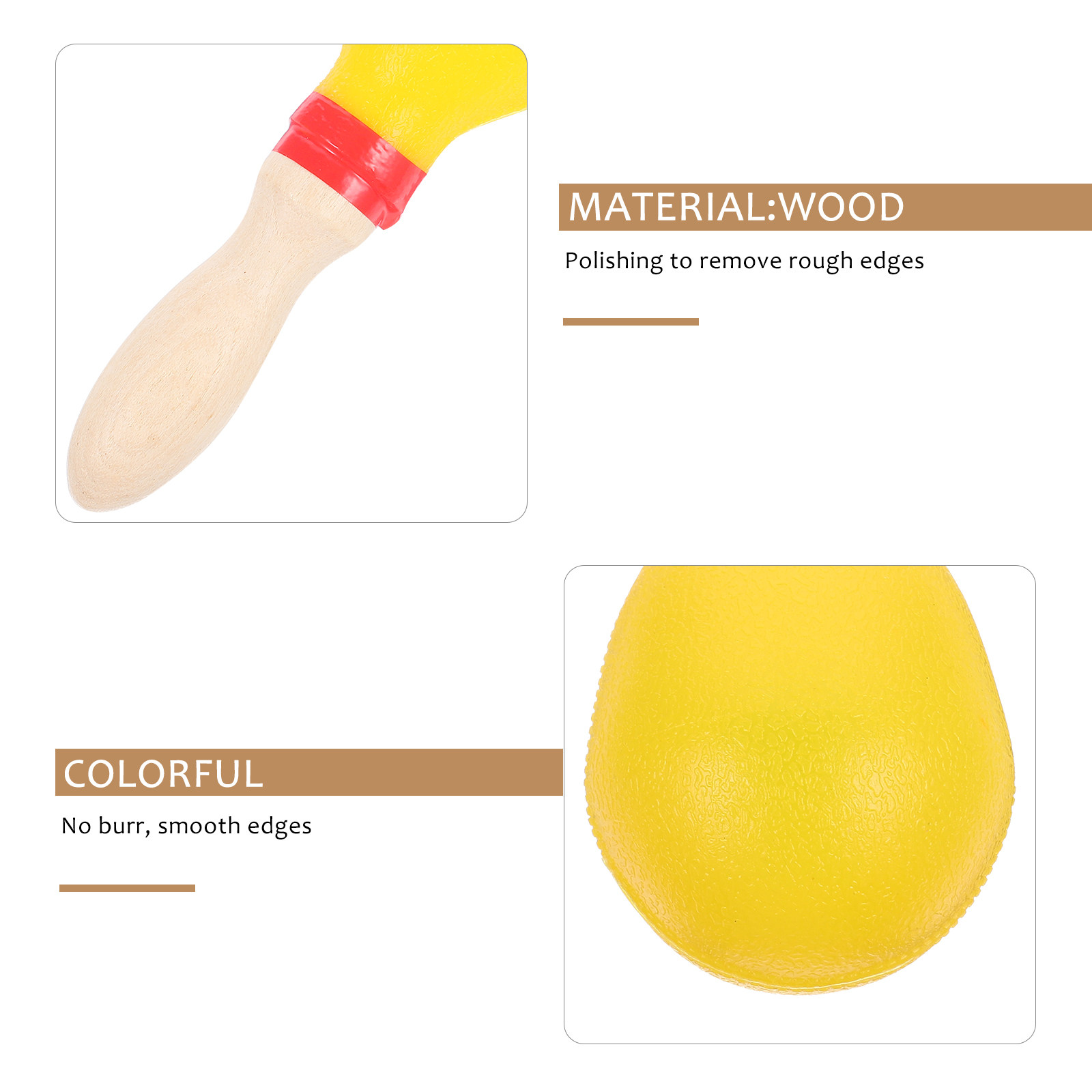 1Pair Maraca Shaker Wooden Per - A Musical Instrument You Shake 评论和价格