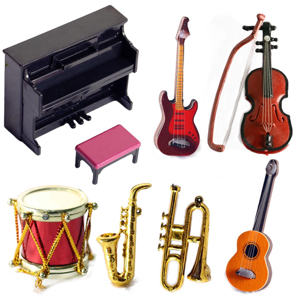 Miniature Doll Musical Instrum - Musical Instrument Horn 评论和价格