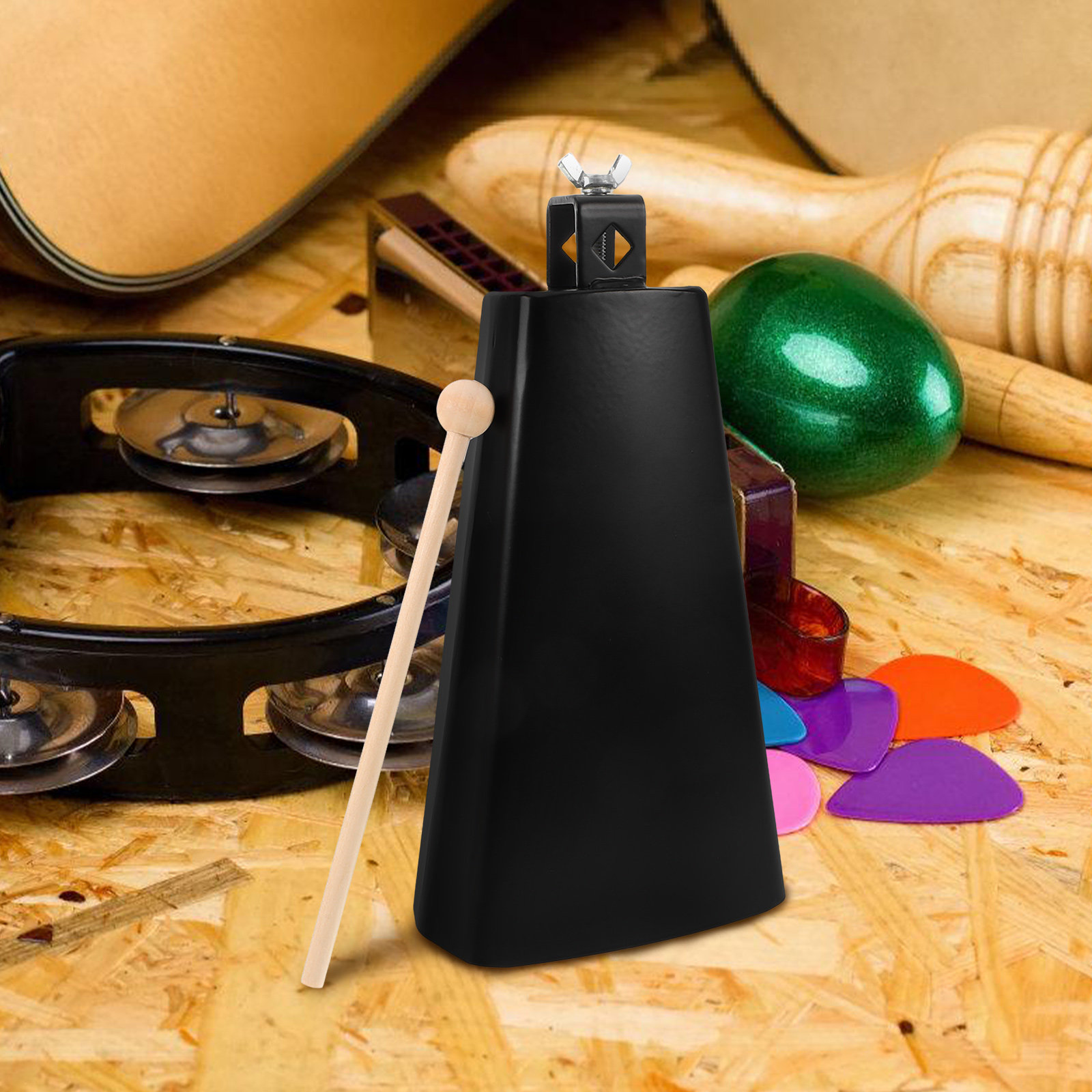 1Set Metal Cowbell Instrument  - Musical Instrument Kit 评论和价格
