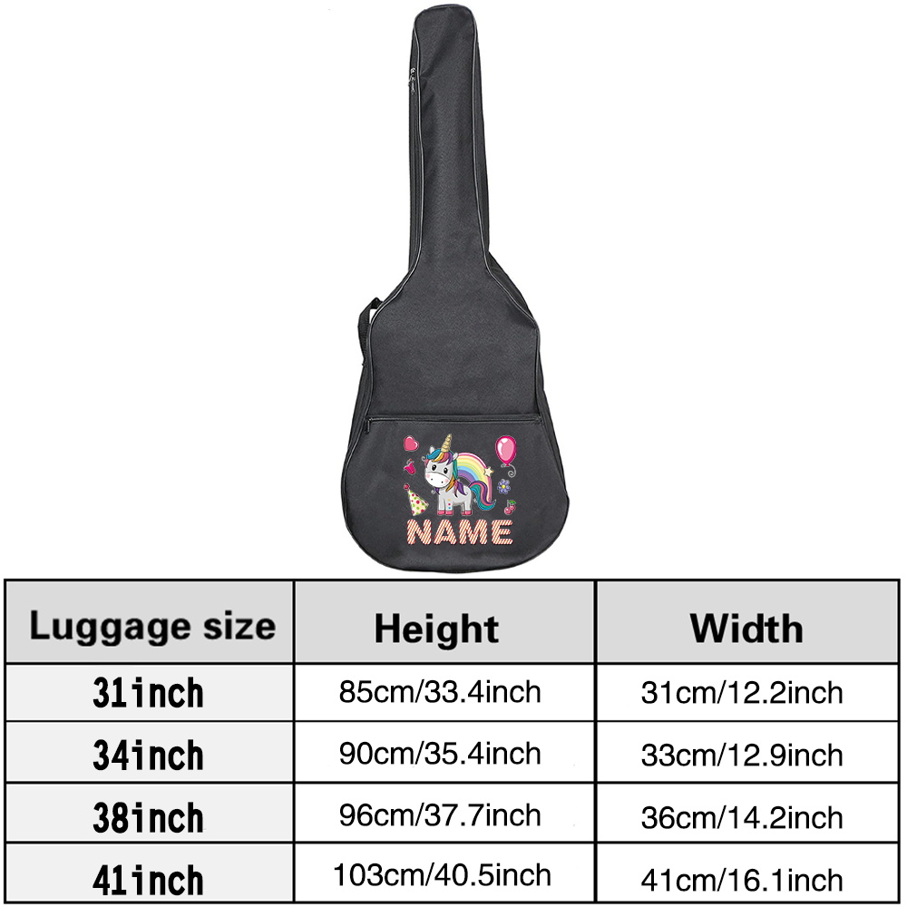 Customized Name Guitar Bag 36- - Musical Instrument And Name 评论和价格