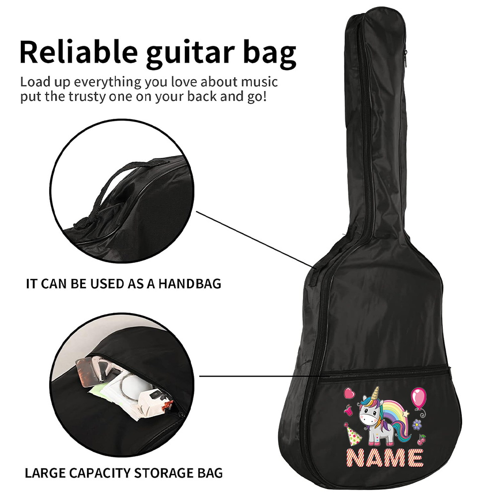 Customized Name Guitar Bag 36- - Musical Instrument And Name 评论和价格