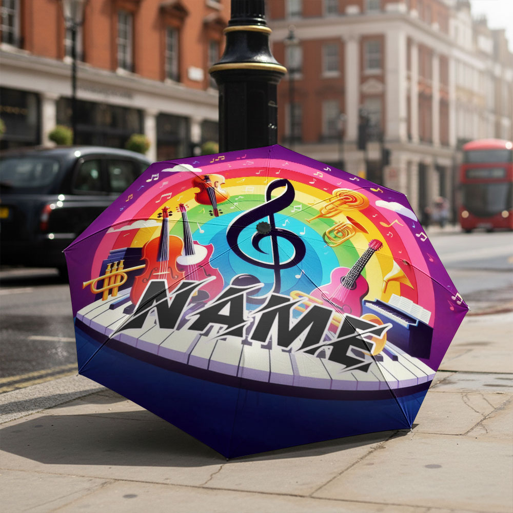 Custom Name umbrella, Music Th - Musical Instrument And Name 评论和价格