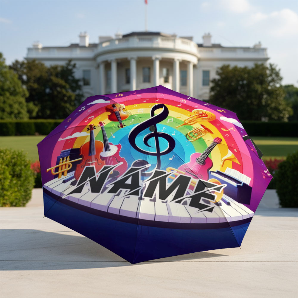 Custom Name umbrella, Music Th - Musical Instrument And Name 评论和价格