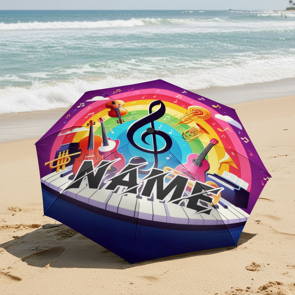 Custom Name umbrella, Music Th - Musical Instrument And Name 评论和价格