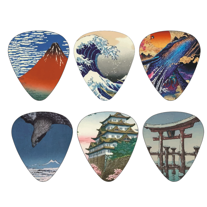 New 12pcs/set Guitar Picks - J - Musical Instrument Art 评论和价格