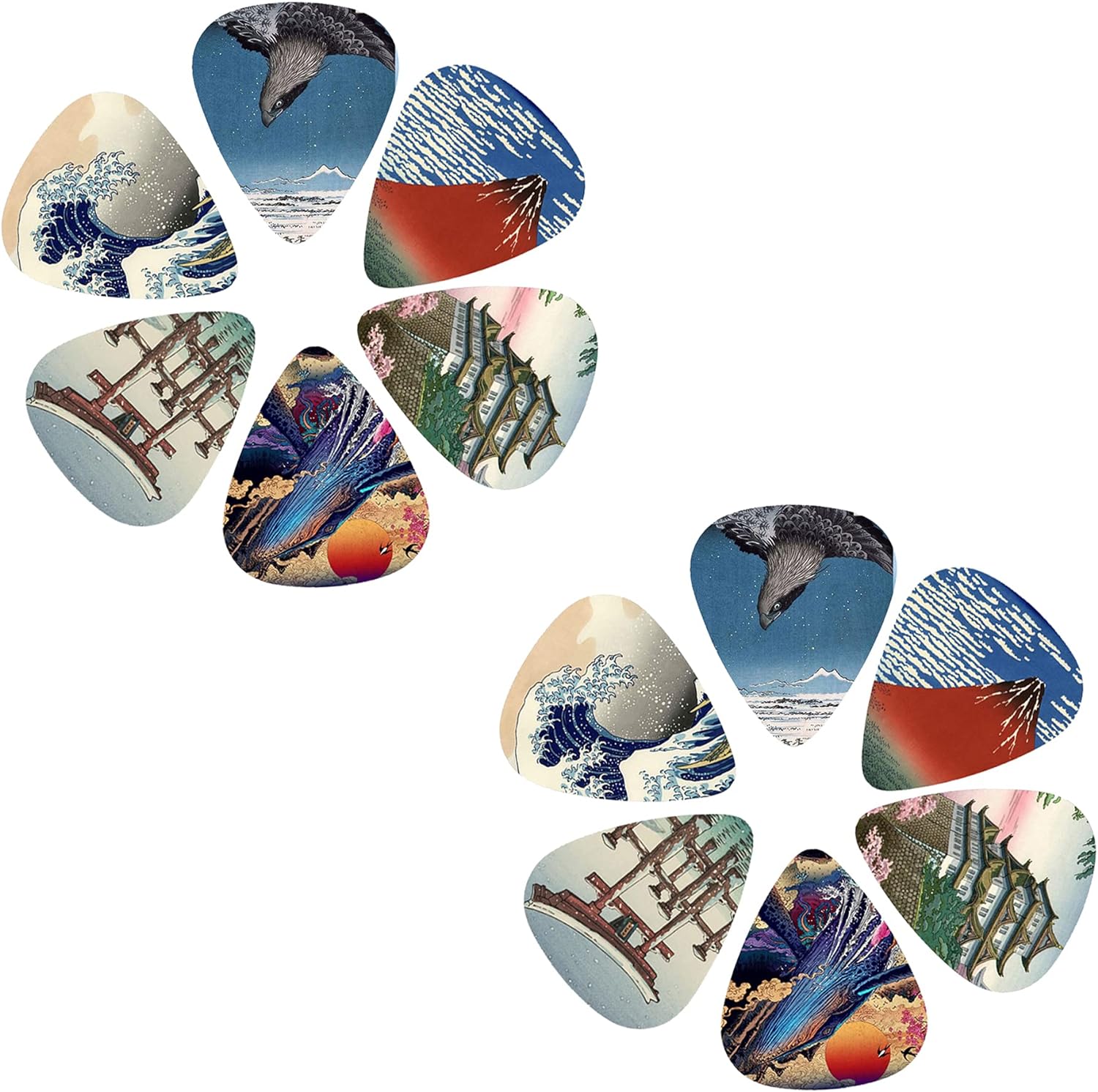 New 12pcs/set Guitar Picks - J - Musical Instrument Art 评论和价格