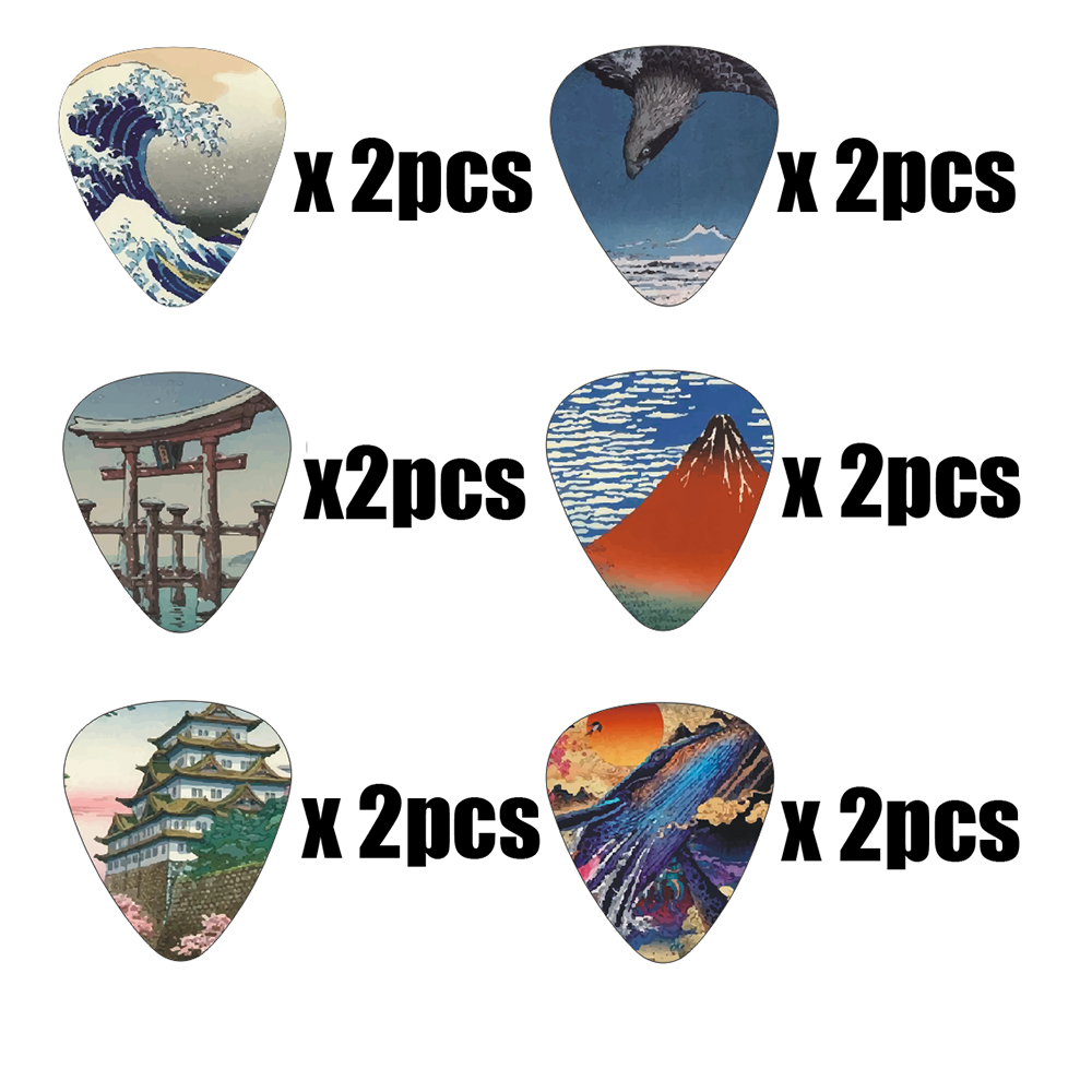 New 12pcs/set Guitar Picks - J - Musical Instrument Art 评论和价格