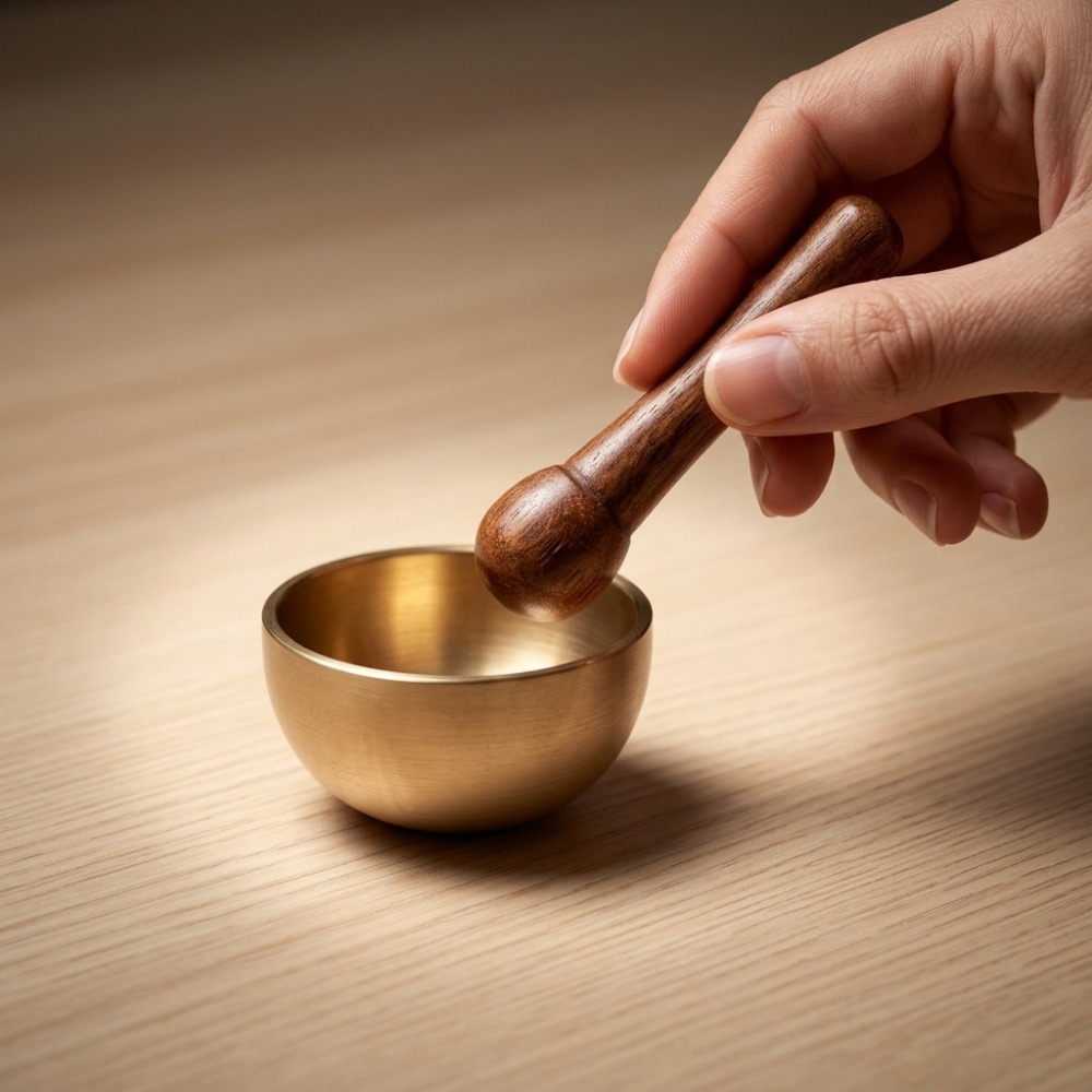 Mini version brass mallet sing - Tibetan Singing Bowl 评论和价格