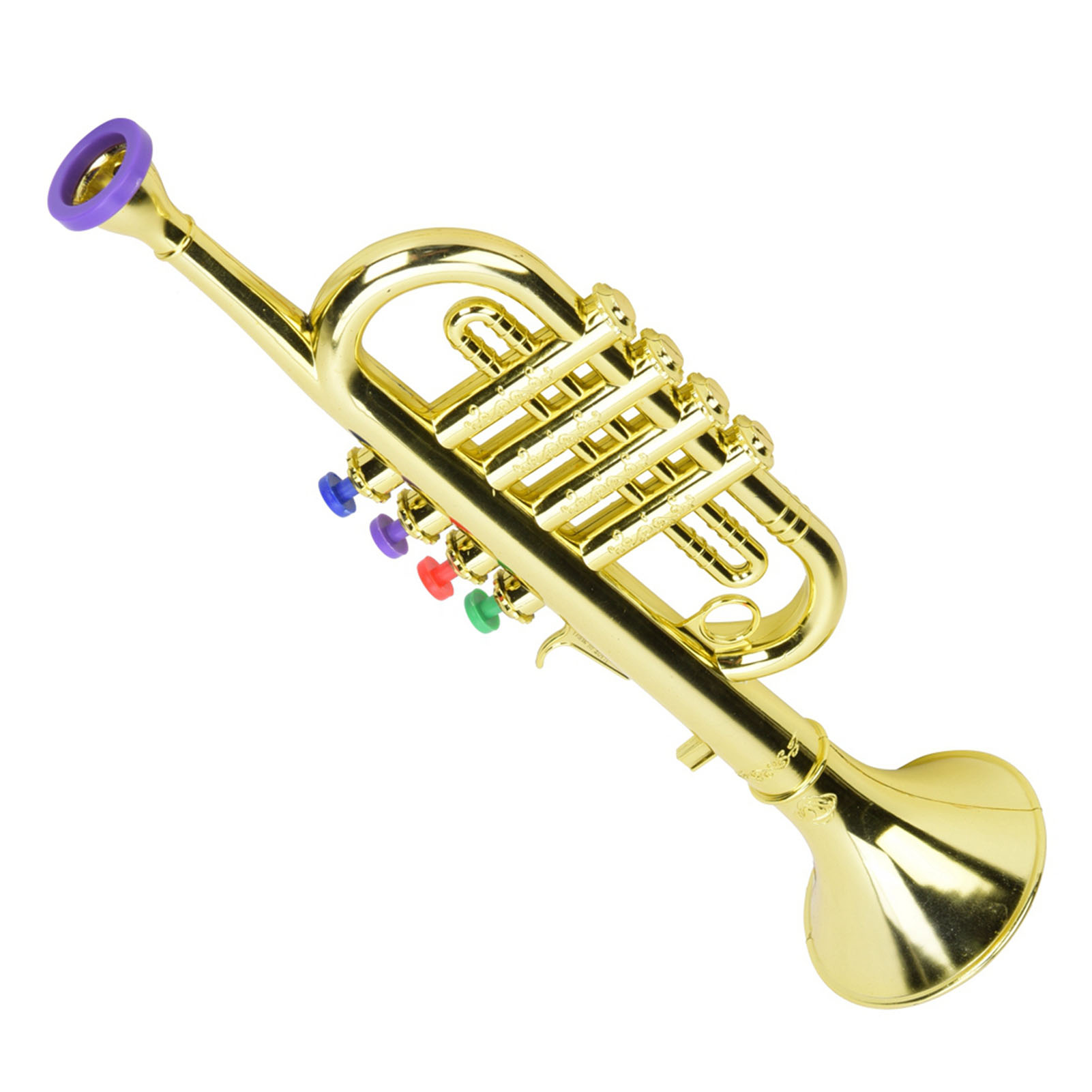 Kid Trumpet Golden Coated Plas - Musical Instrument Trombone 评论和价格