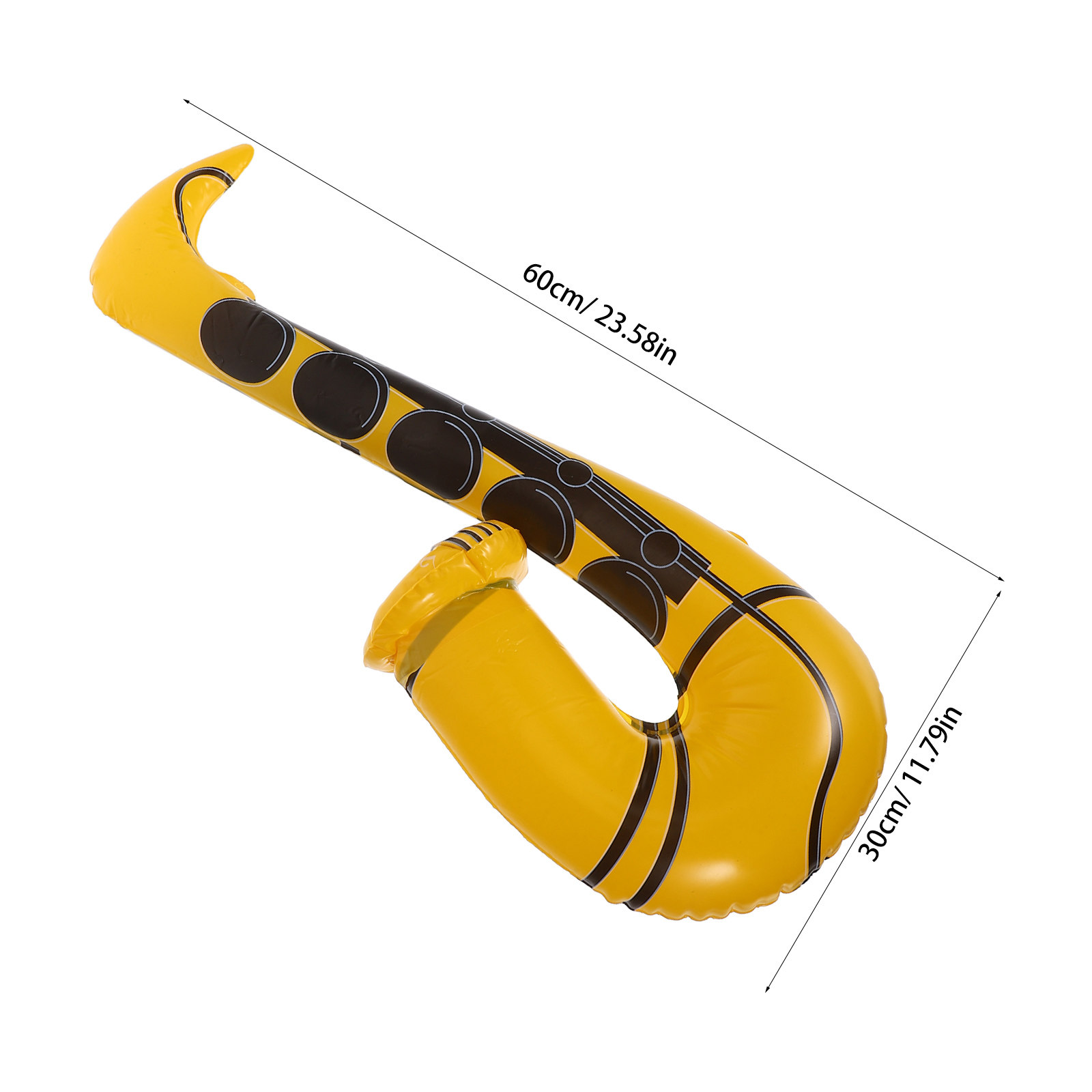 3Pcs Inflatable Saxophone Prop - Musical Instrument Photo 评论和价格