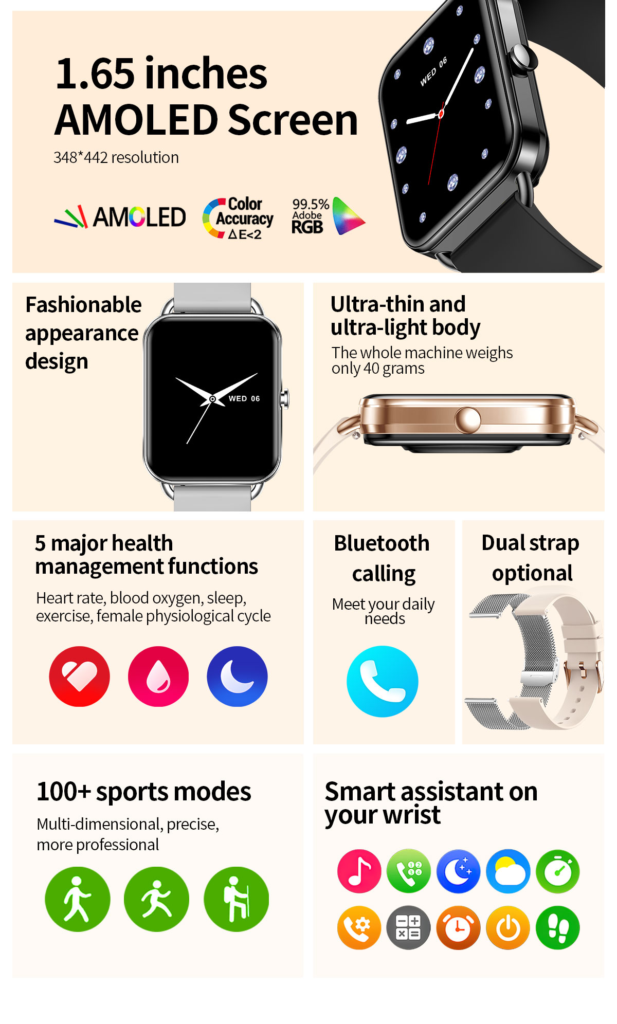 2024 Smart Watch Android Phone - Musical Instrument Jewelry 评论和价格