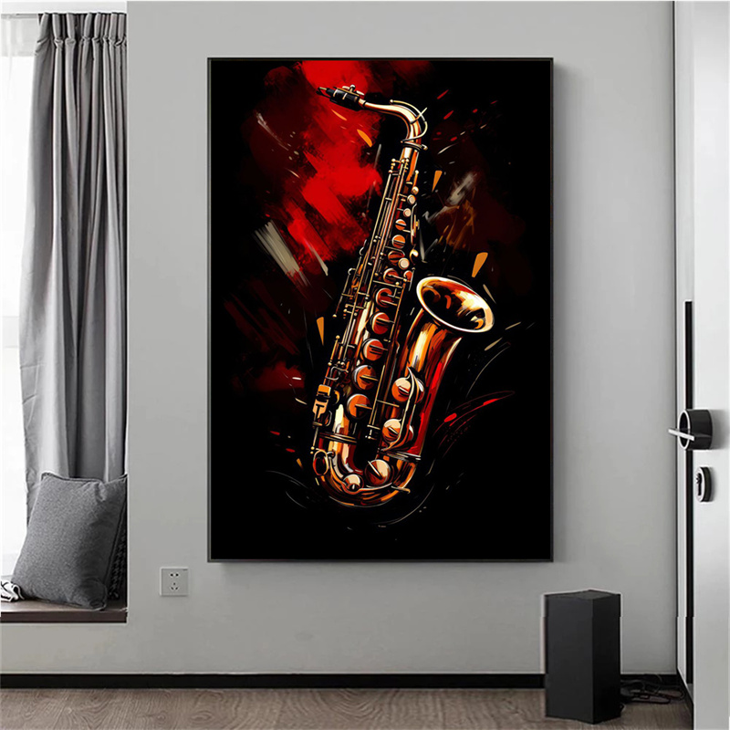 Frameless Abstract Colorful Ar - Musical Instrument Photo 评论和价格