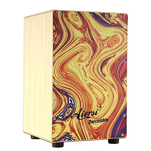 Colour Wood Hand Cajon Box Dru - Musical Instrument Kit 评论和价格