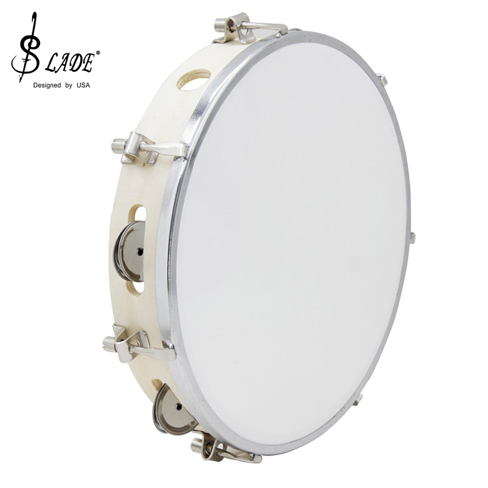 SLADE 10 Inches Tambourine Adj - Djembe Hand Drum 评论和价格