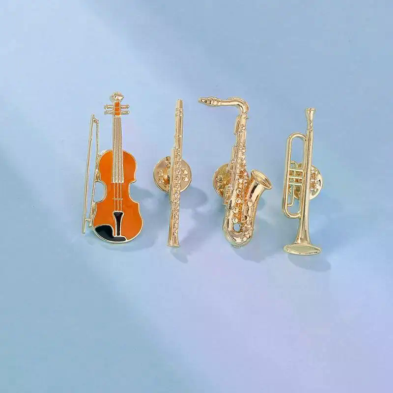 1Pcs Symphony Orchestra Badge  - Musical Instrument Horn 评论和价格